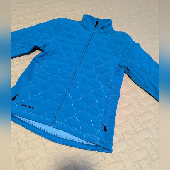Brooks Blue Quilted Running Jacket Sz.XS - Picture 3 of 12